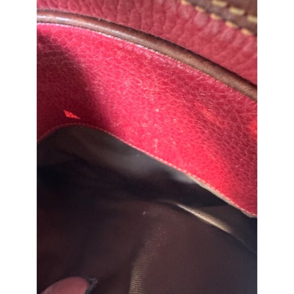 Vintage Coach Sheridan Red Brown Leather Crossbody - Picture 5 of 6